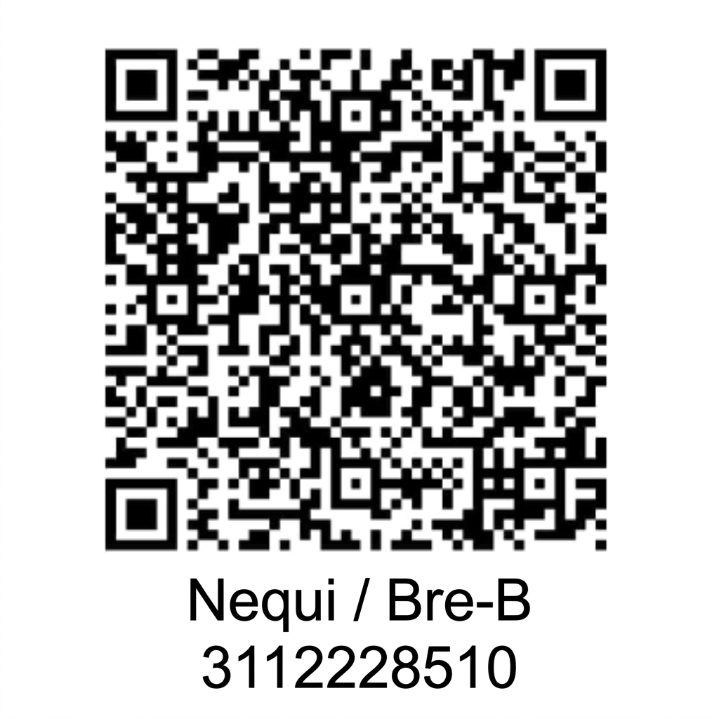 QR Pago Nequi / Bre-B 3112228510
